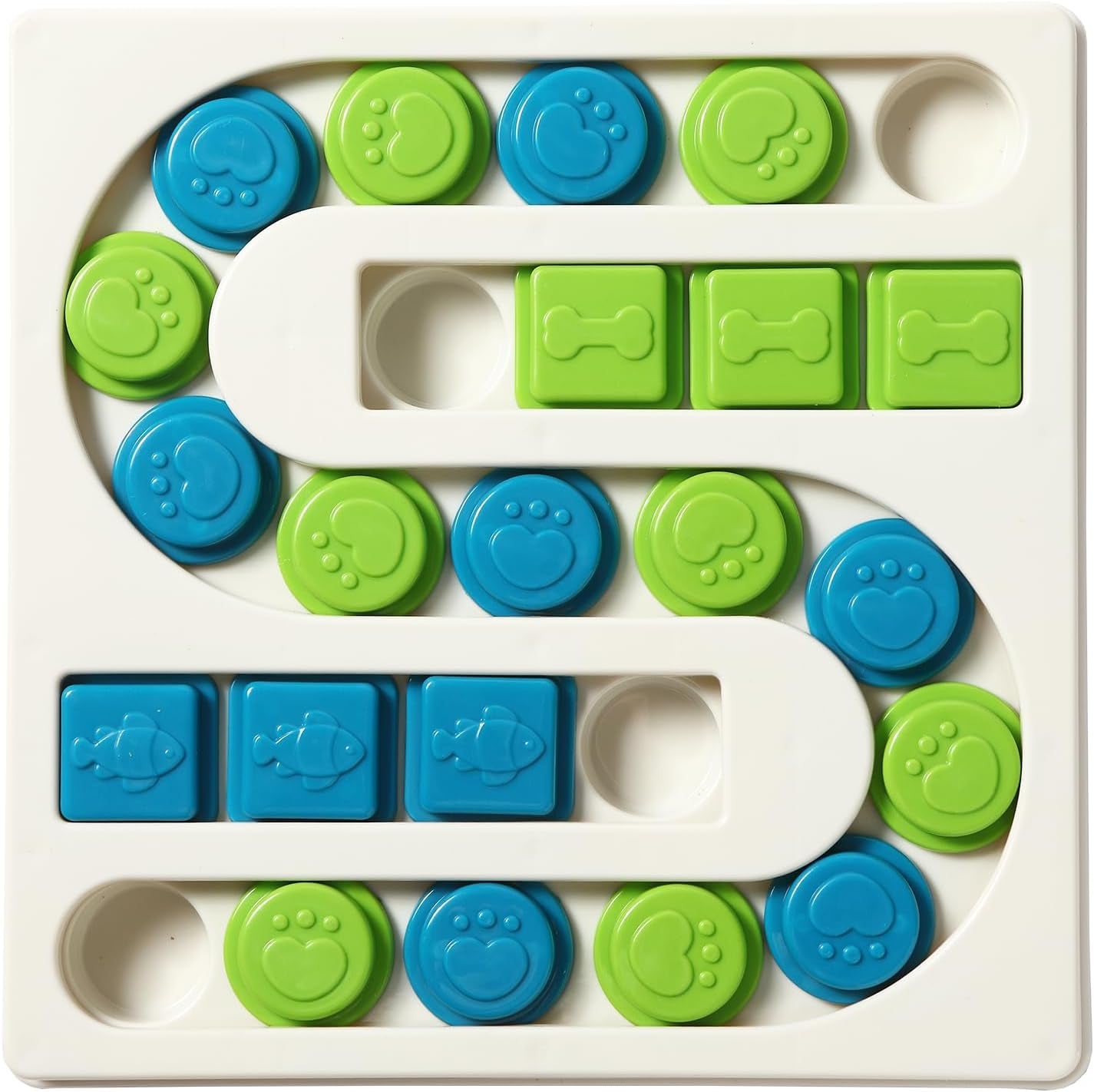 Interactive Pet Puzzle, Mental Stimulation Treat Dispenser, Slow Feeder, and Enrichment Game for Small to Large Pets