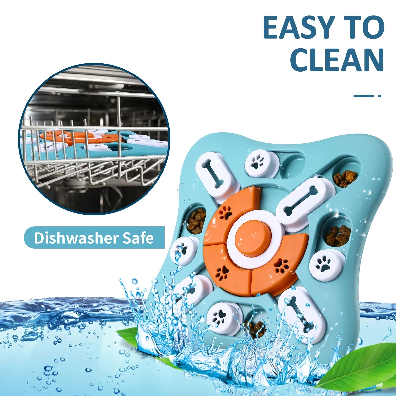 Treat Dispensing Dog Enrichment Toy for IQ Training and Brain Stimulation