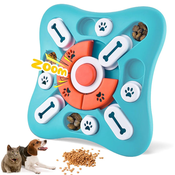 Treat Dispensing Dog Enrichment Toy for IQ Training and Brain Stimulation